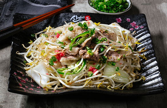 차돌박이숙주볶음