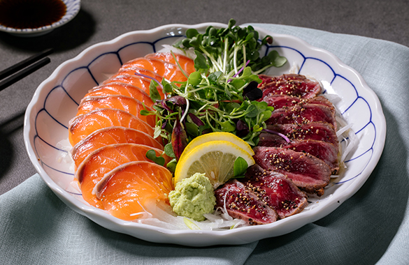 생연어&소고기타다키